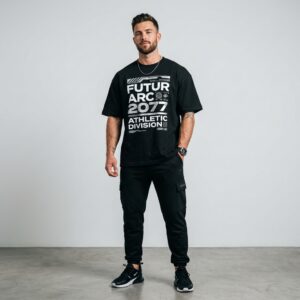 AURALNA 2077 Athletic Oversized Tee
